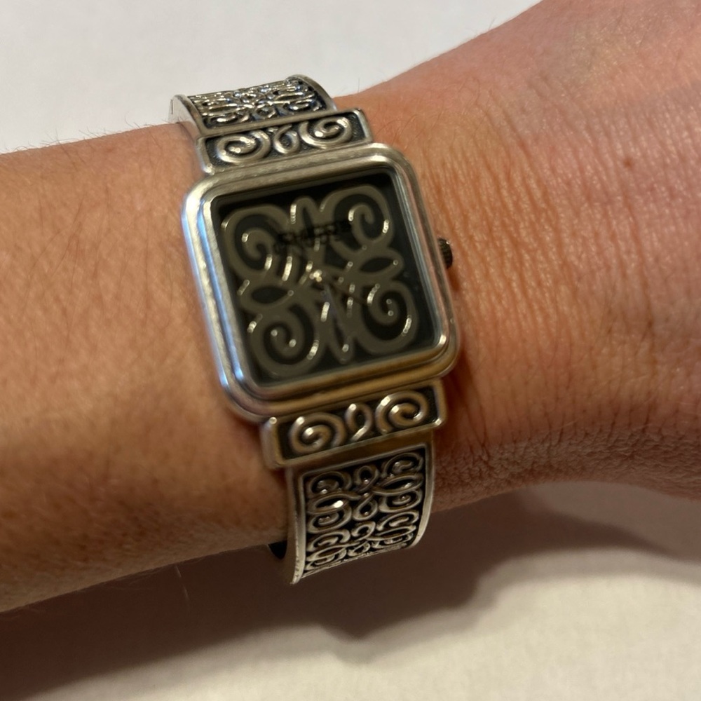 Chico's Silver Watch with Black Face